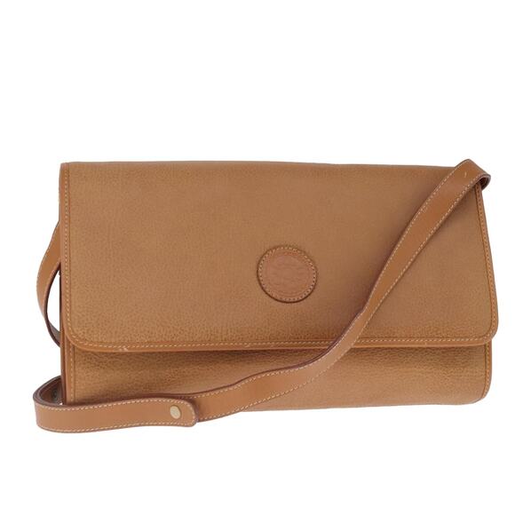 GUCCI Shoulder Bag Leather Beige Gold 004 115 004 115 - Picture 1 of 16